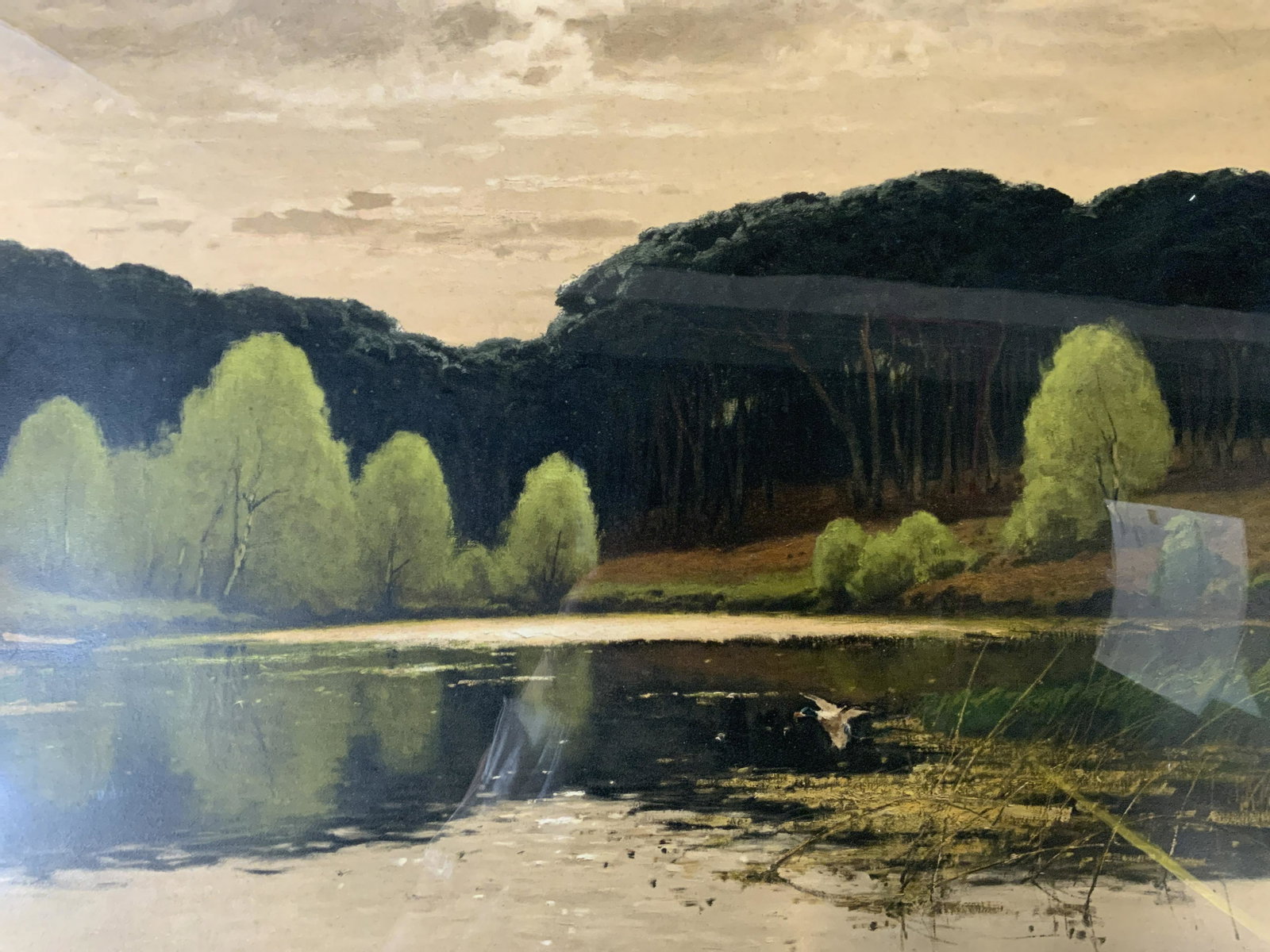 Lake Landscape Lithograph (1 of 6)