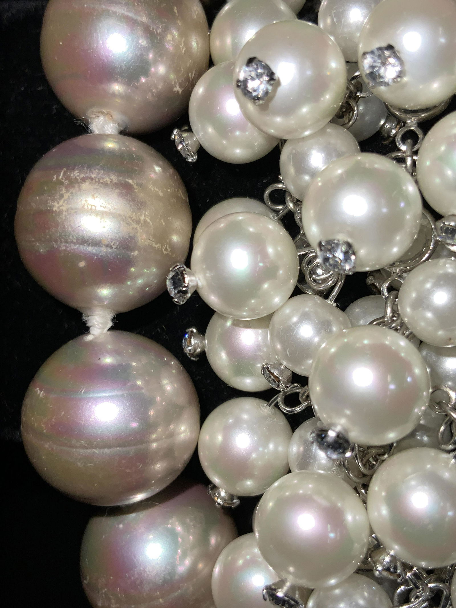 Lot 2 Pearlescent Bracelet & Necklace, Jewelry (1 of 9)