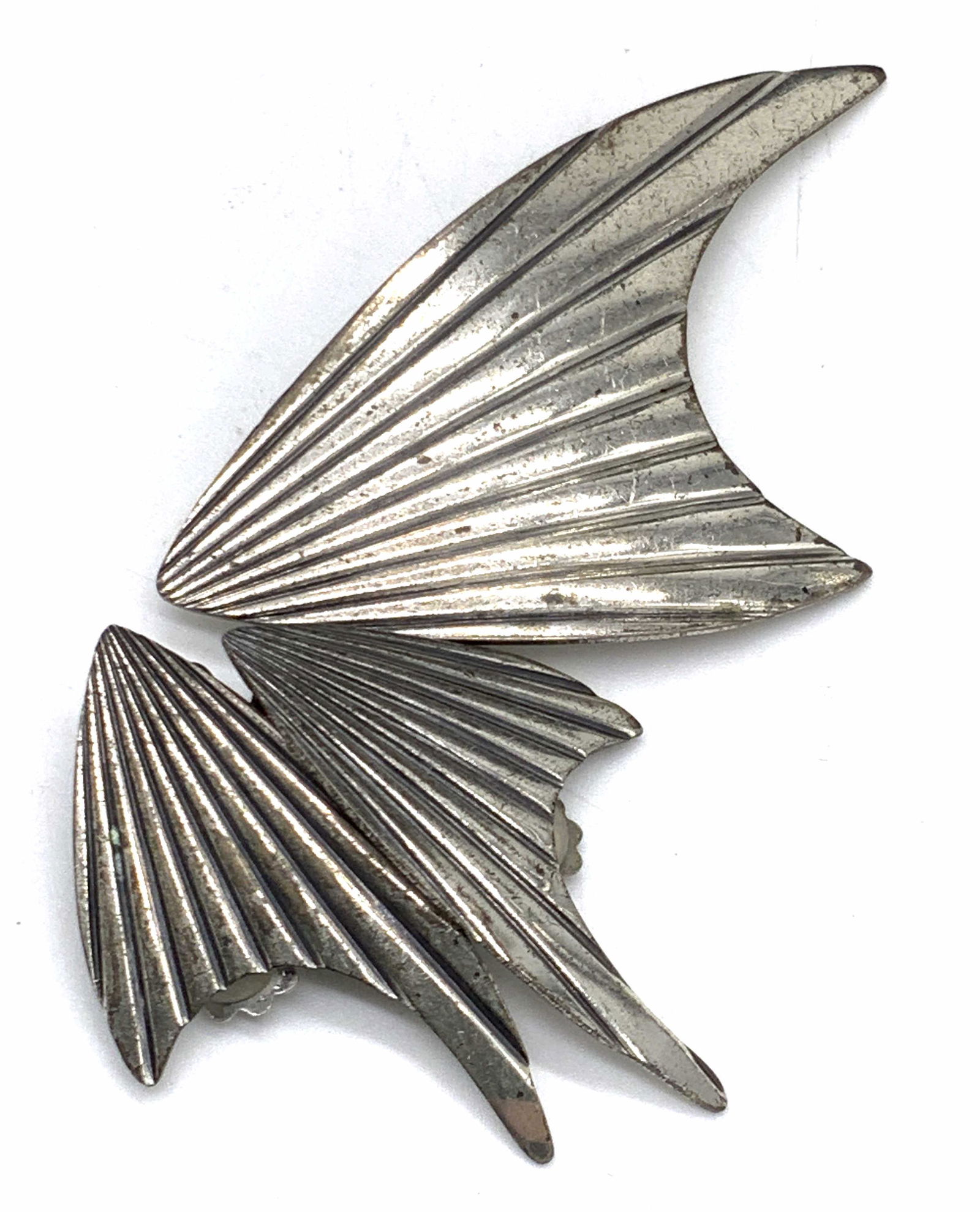 Set 2 Vintage Sterling Silver Earrings & Brooch (1 of 7)