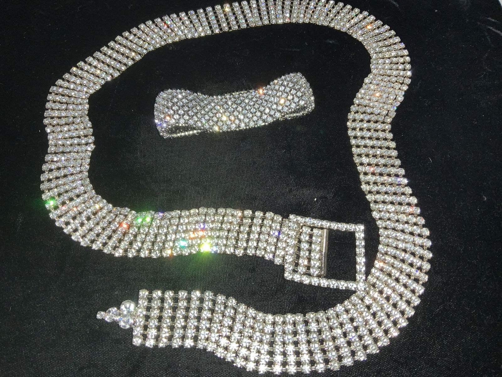 Rhinestone Belt & Stretch Bracelet (1 of 8)