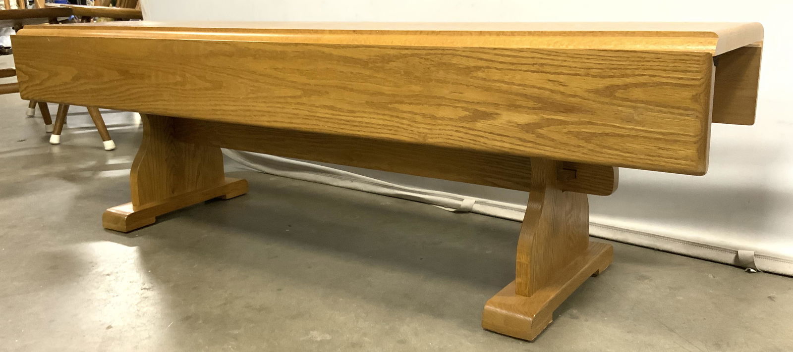 Vintage Drop Leaf Wooden Bench Coffee Table (1 of 9)
