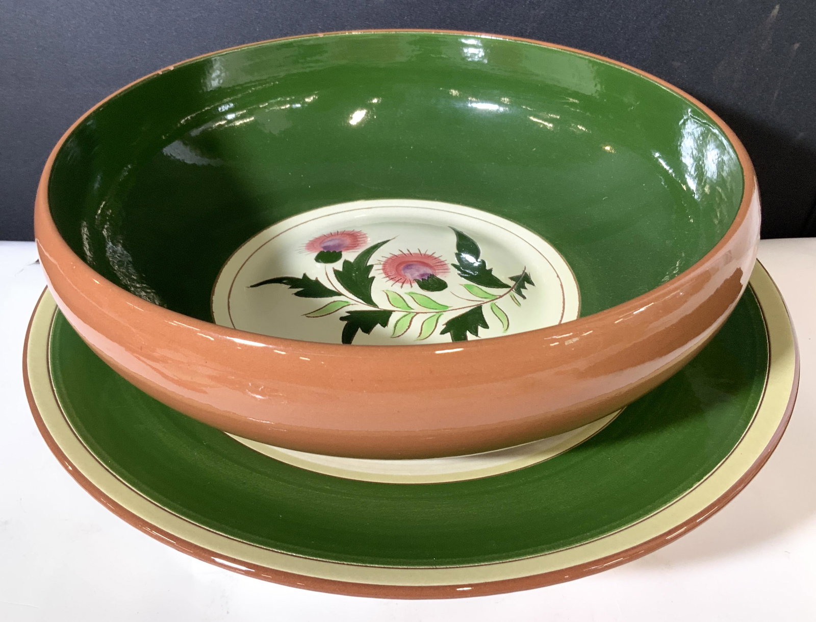 STANGL Hallmarked Pottery Large Dish and Bowl (1 of 6)