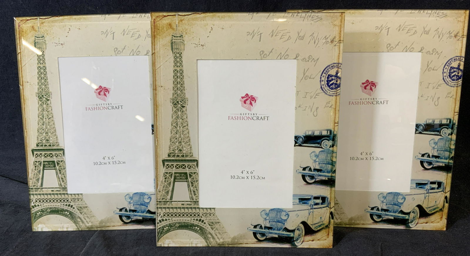 Lot 3 Glass Picture Frames (1 of 5)