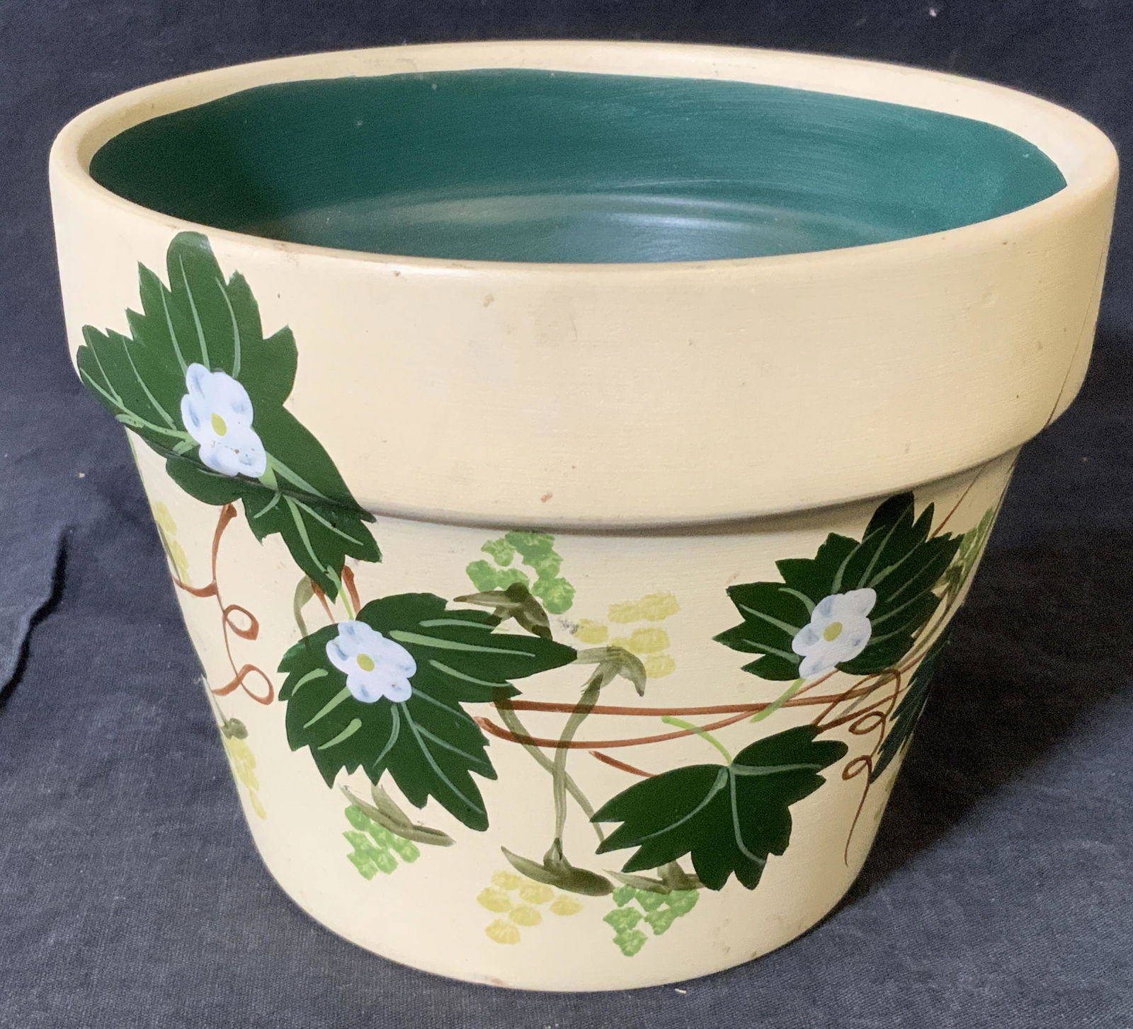 Hand Painted Floral Ceramic Planter (1 of 6)