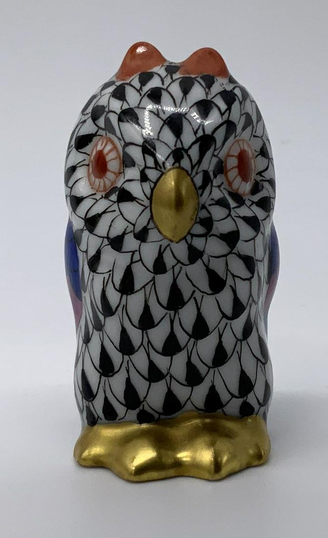 HEREND Porcelain Owl Figurine (1 of 6)