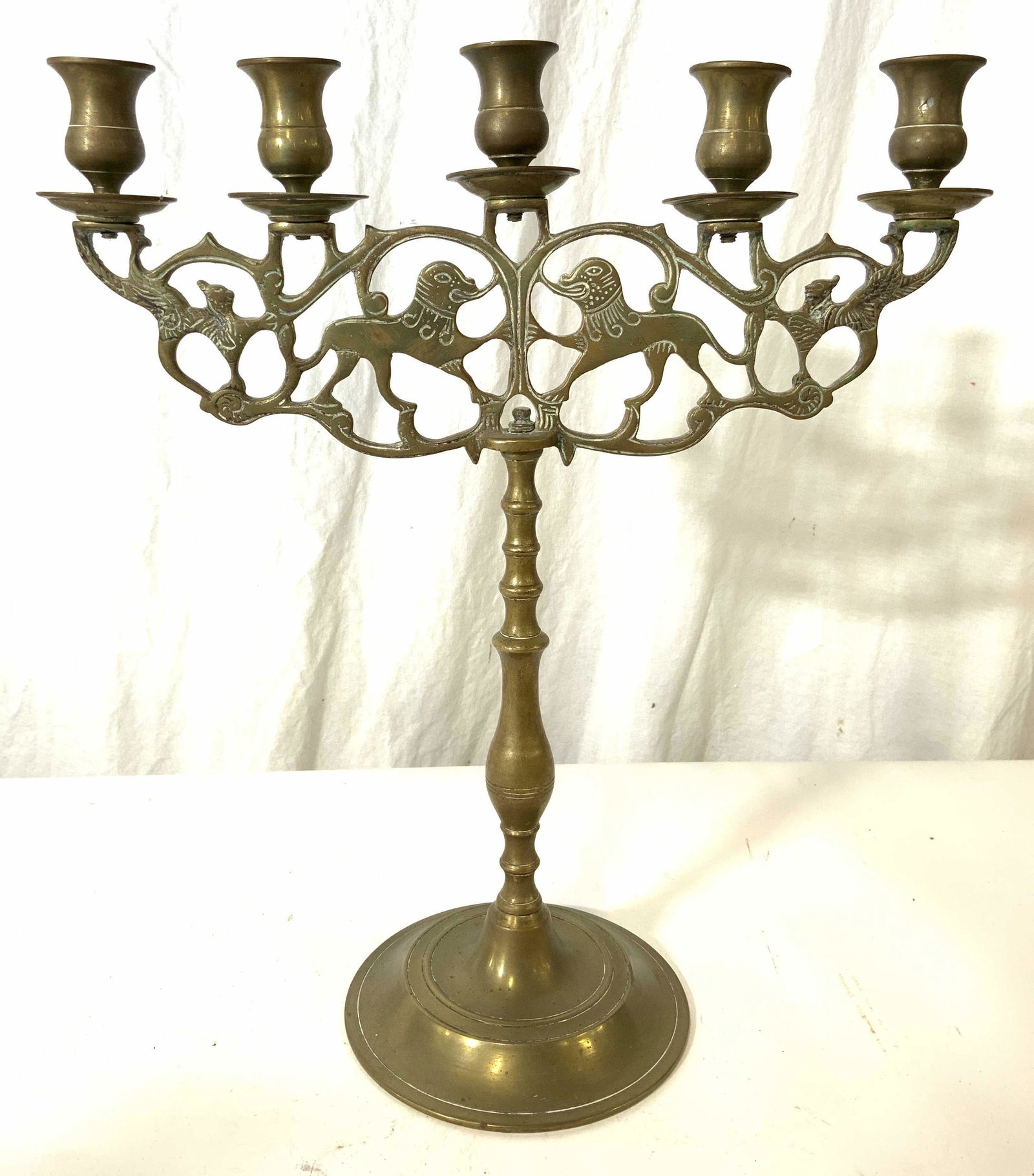 Vintage 5 Arm Brass Candelabra (1 of 8)