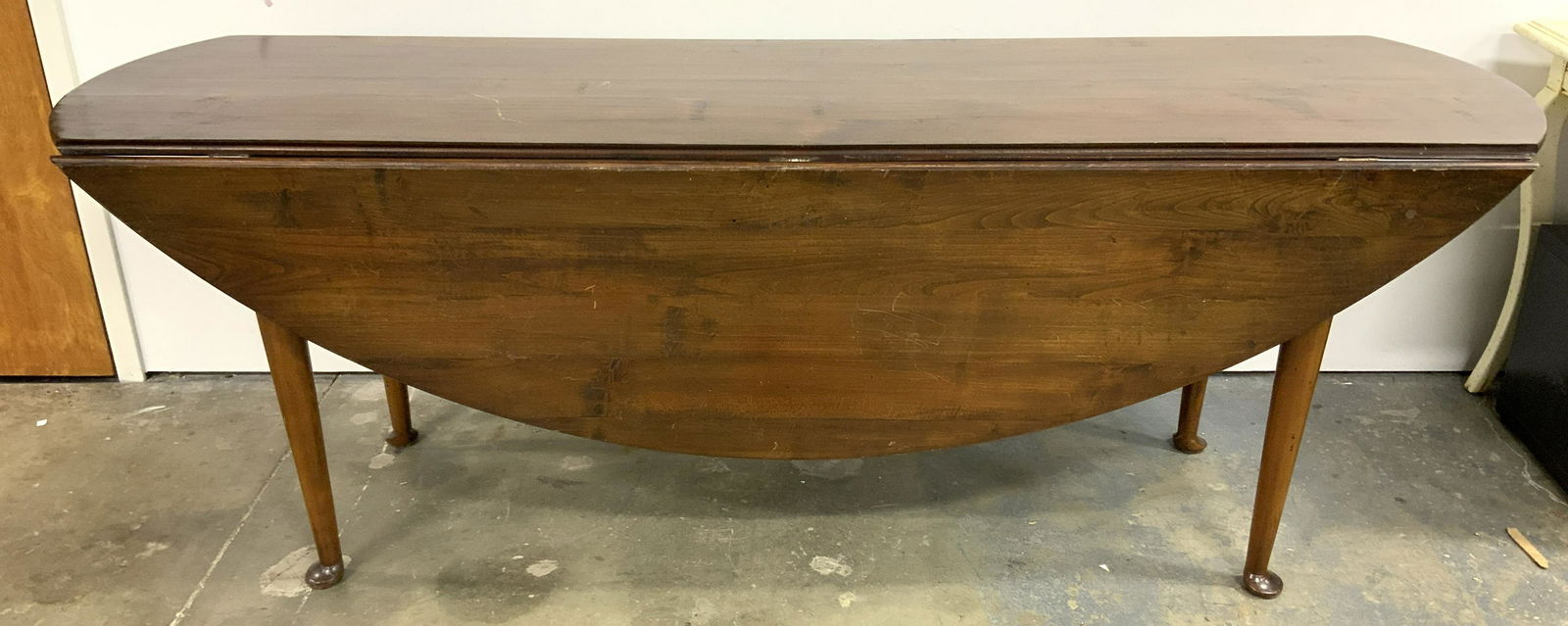 Vintage Wooden Drop Leaf Dinner Table (1 of 9)