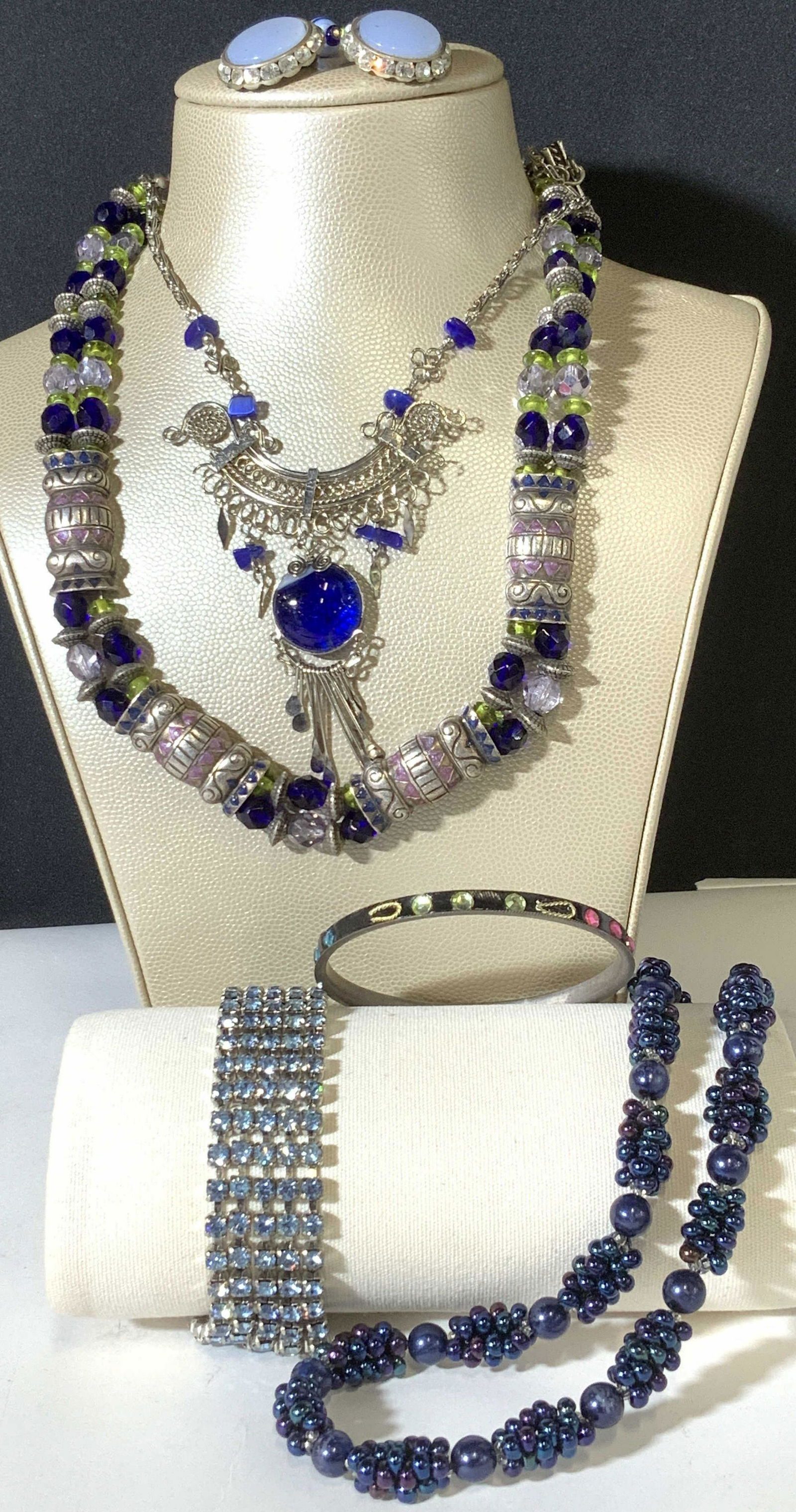 Metal and Bead Costume Jewelry, Earrings, more (1 of 7)