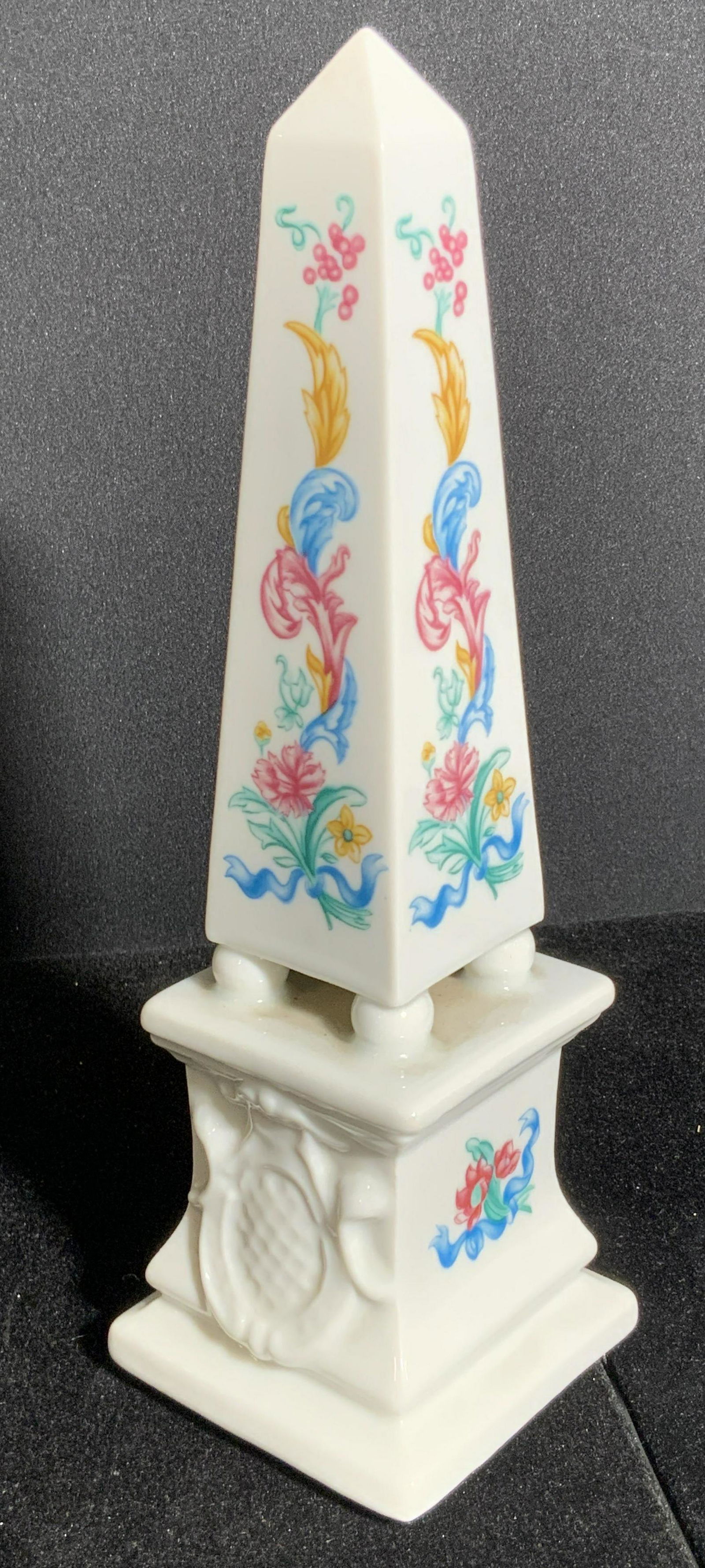 Palais De Versailles Sign Floral Porcelain Obelisk (1 of 8)