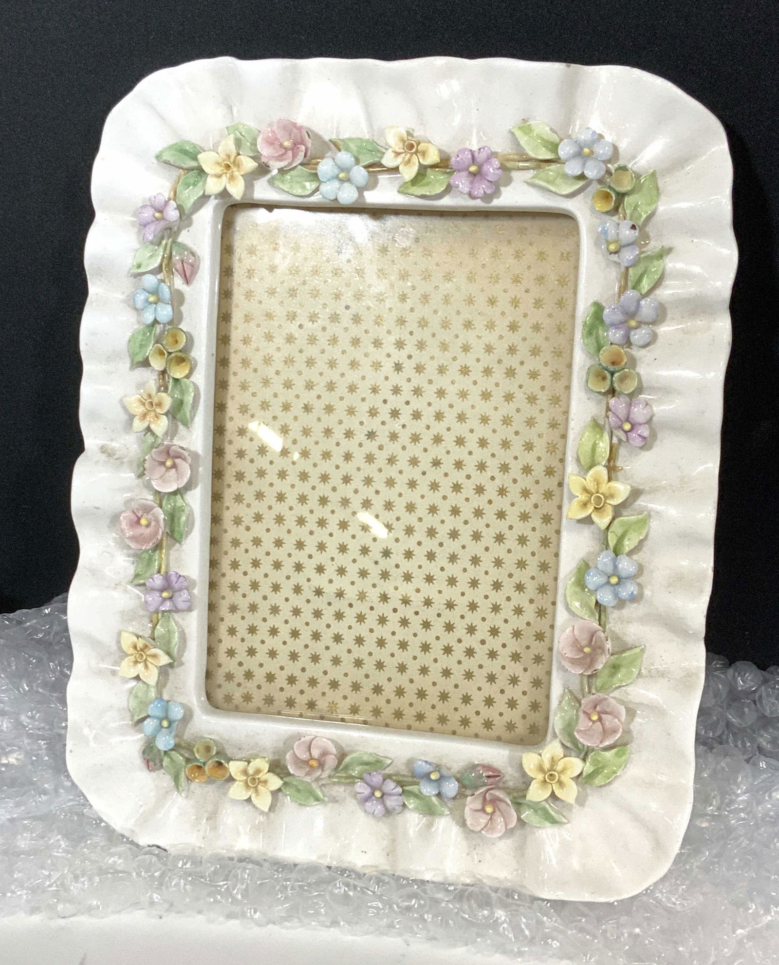 Vintage Italian Made Porcelain Picture Frame, (1 of 7)