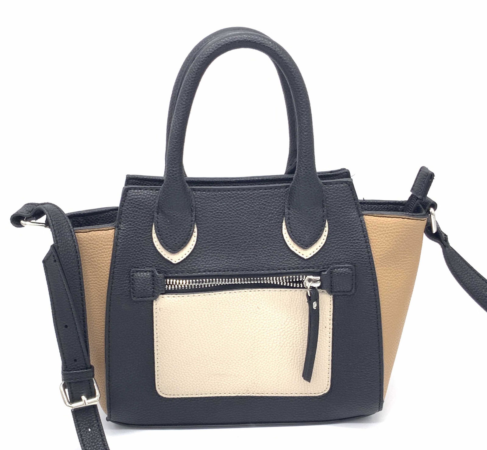 NINE WEST Leather Style Color Block Ladies Handbag (1 of 10)