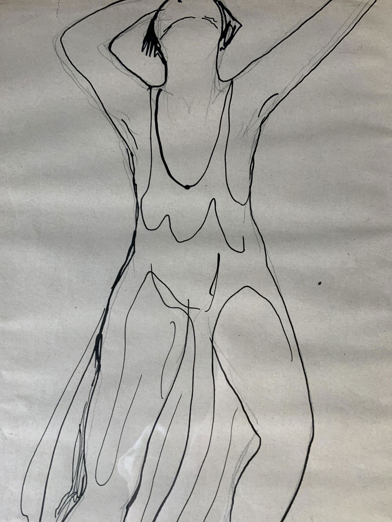 ABRAHAM WALKOWITZ Drawing of Isadore Duncan (1 of 8)