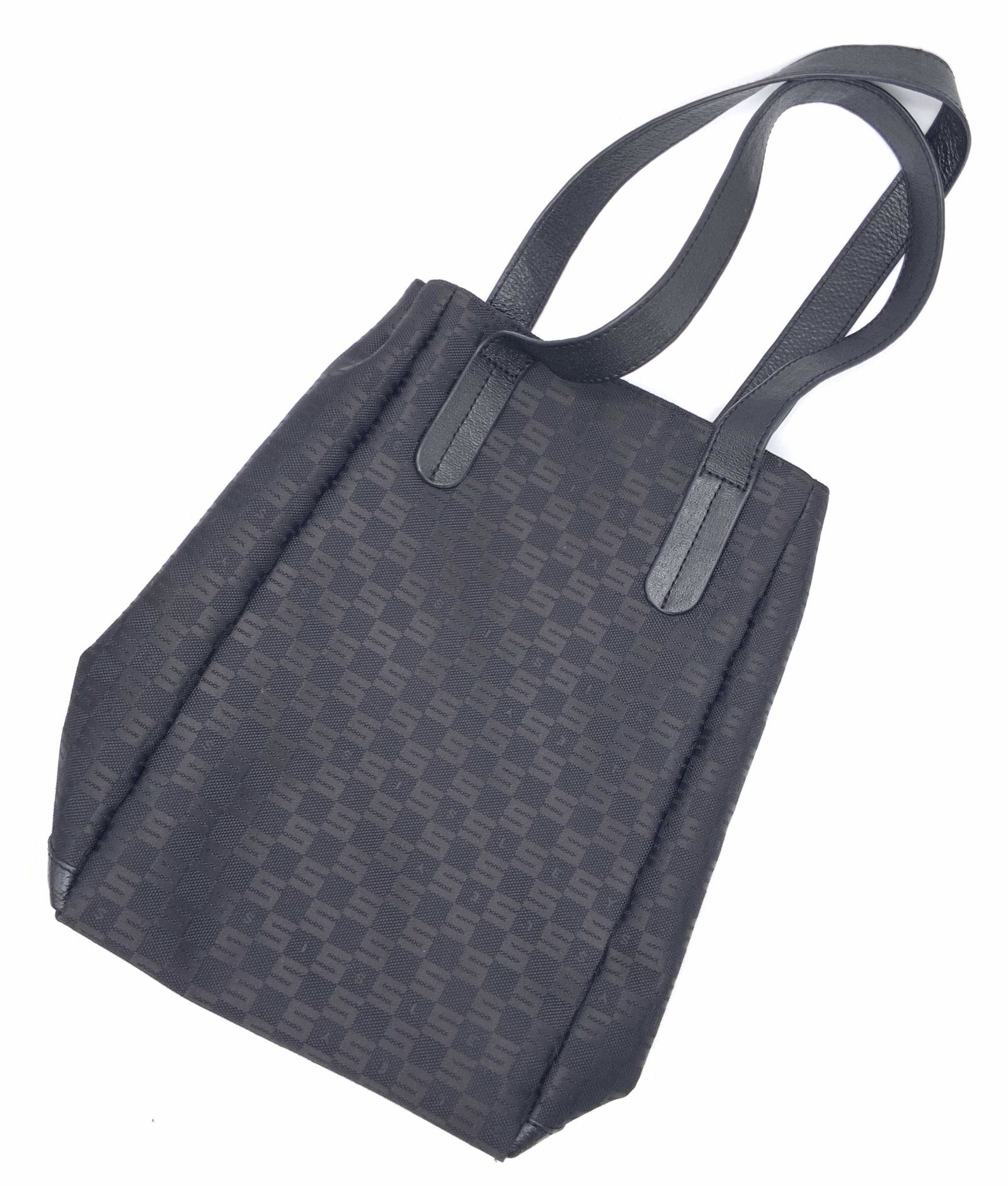 ESTERNO OUTSIDE Black Woven Canvas Shoulder Purse (1 of 9)