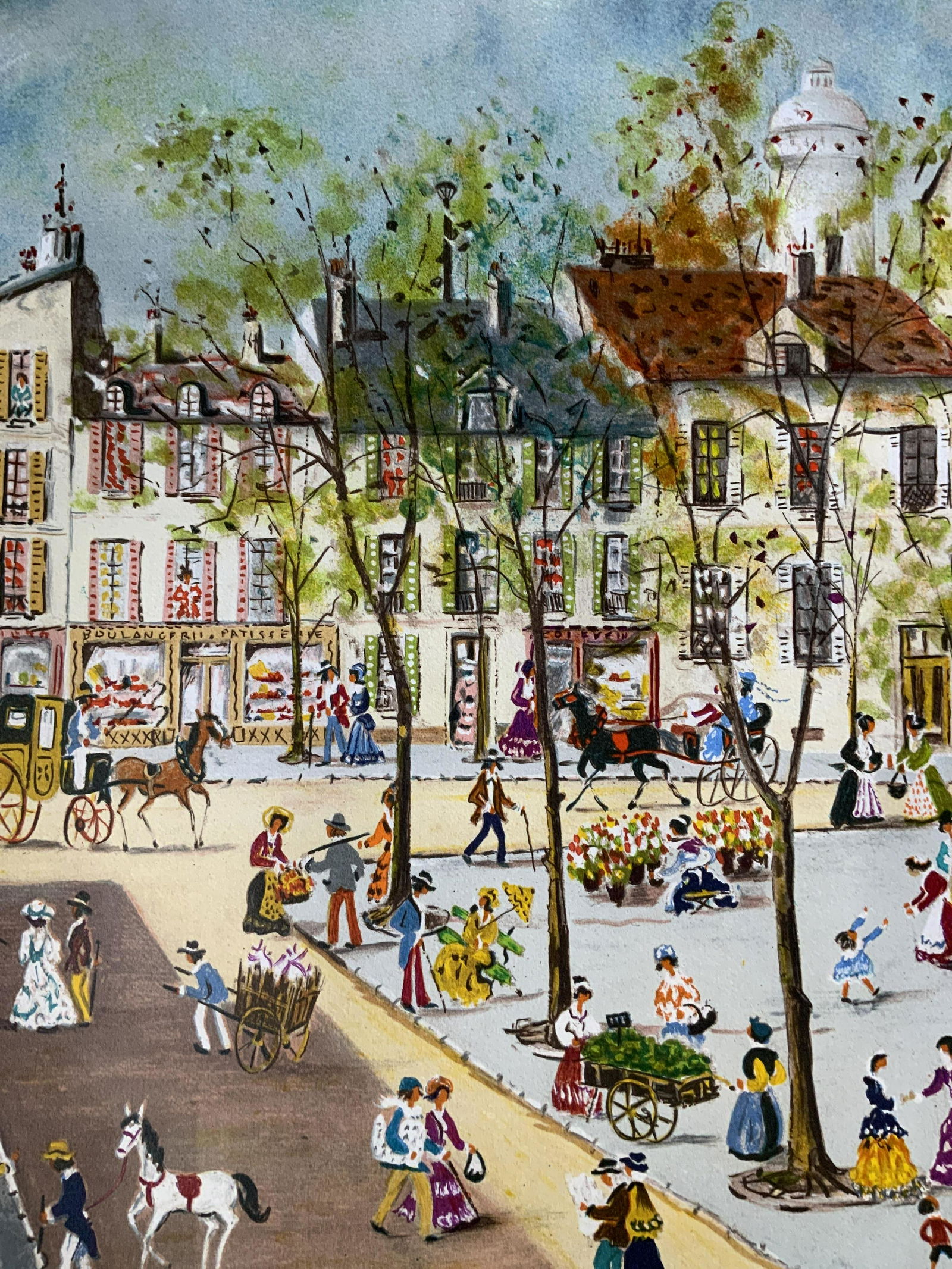 CLAUDE TALET Signed Street Scene Lithograph (1 of 6)