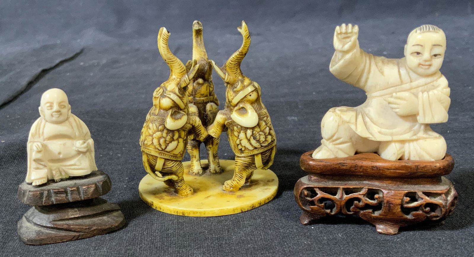 Group Lot 3 Asian Resin Figurines (1 of 7)