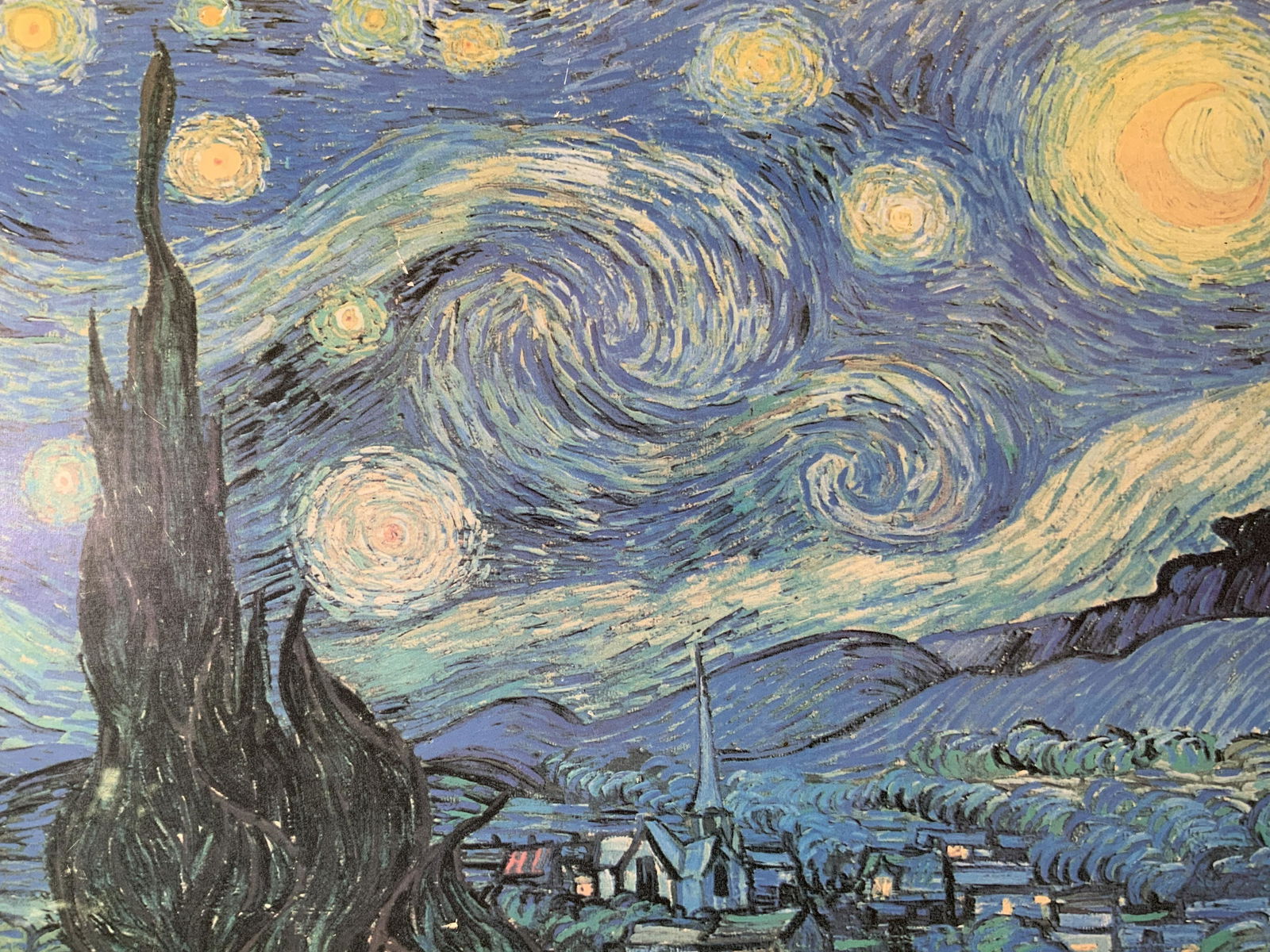VINCENT VAN GOGH Starry Night Offset Lithograph (1 of 6)