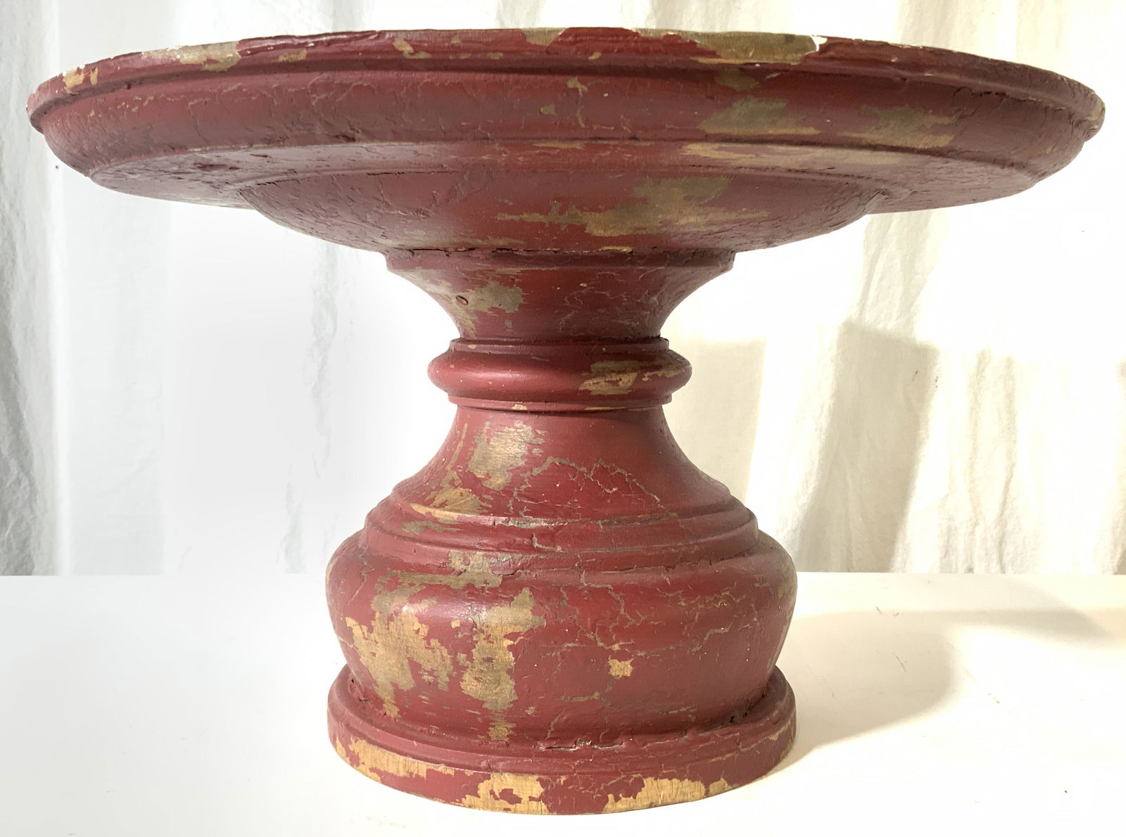 Antique Carved Wooden Cake Stand (1 of 8)