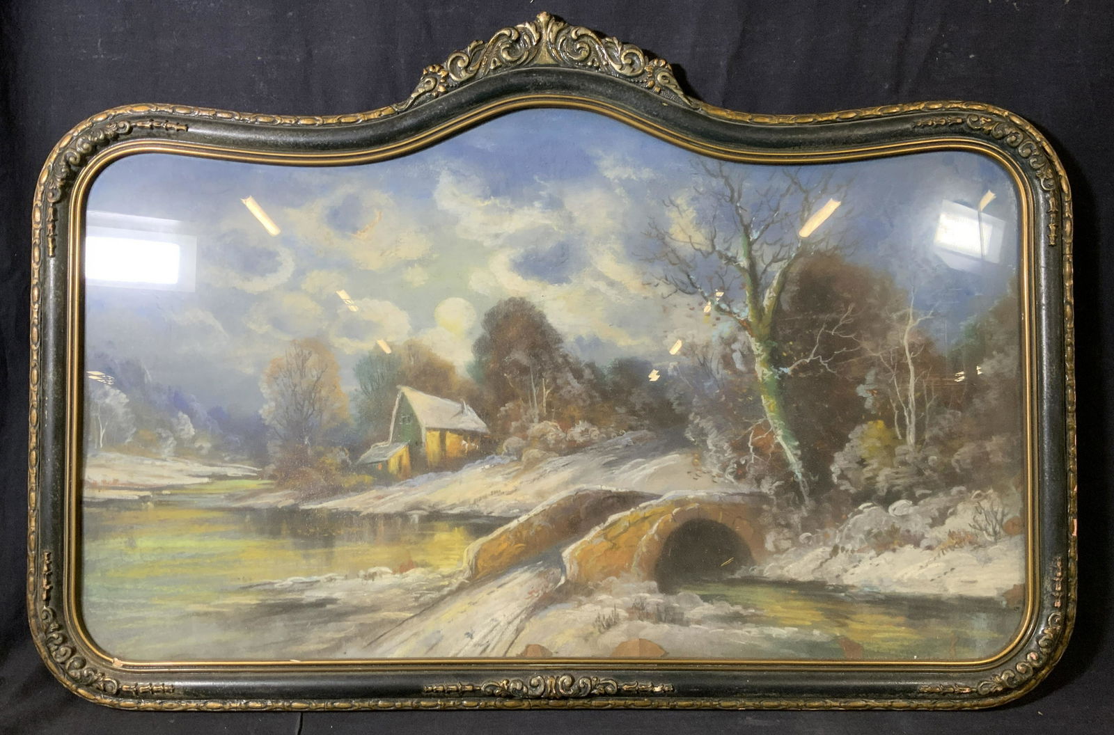 Pastel Drawing of Winter Landscape (1 of 8)