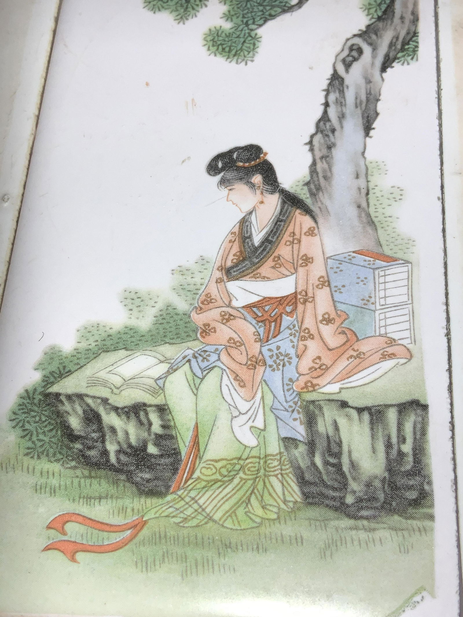 Collectible Japanese Hand Painted Ceramic Tiles, 4 (1 of 9)