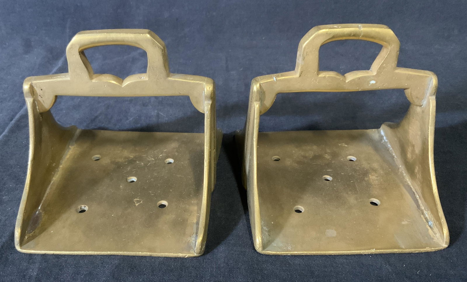 Pair Vintage Brass Stirrups (1 of 5)