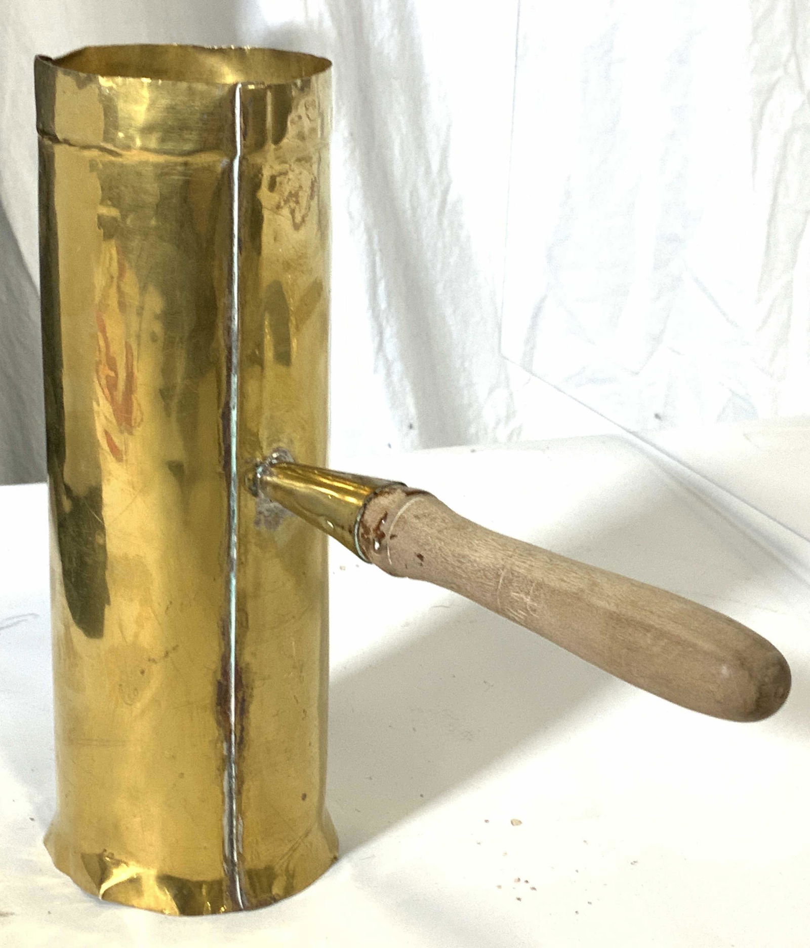 BRASS HEAD WOOD HANDLE Tool (1 of 5)