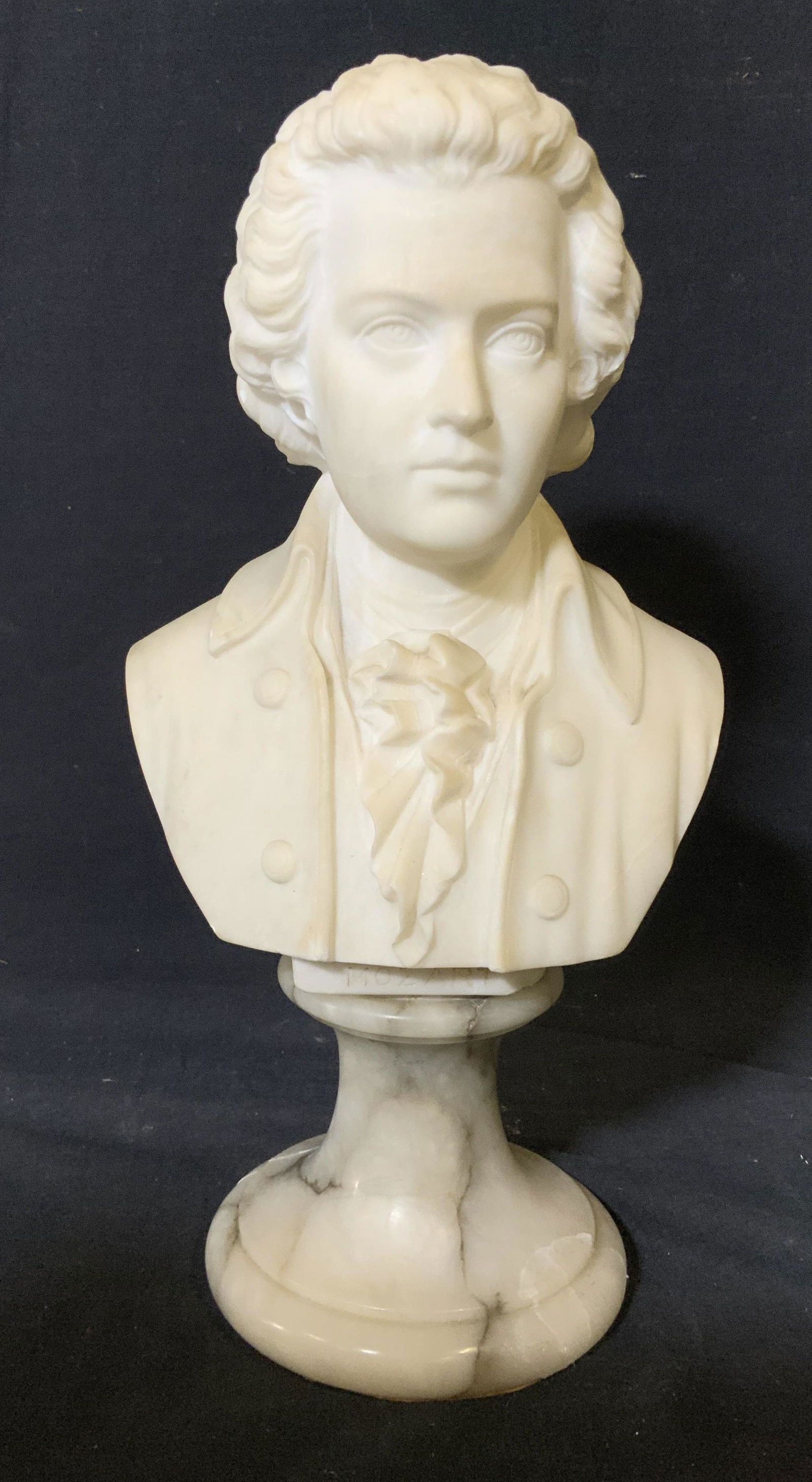 Carved Stone Bust of Mozart (1 of 6)