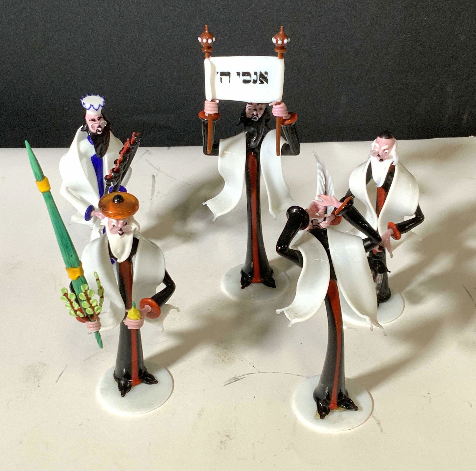 MURANO Israeli Religious Figural Set 5 (1 of 7)