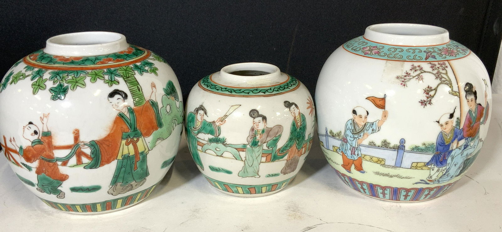 Group 3 Chinese Porcelain Ginger Jars, Signed (1 of 6)