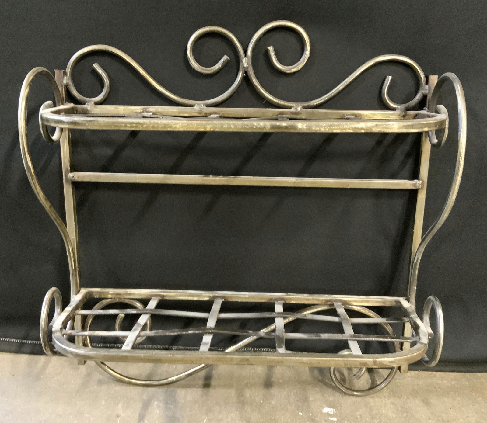 Vintage Metal Wall Hanging Shelf (1 of 9)