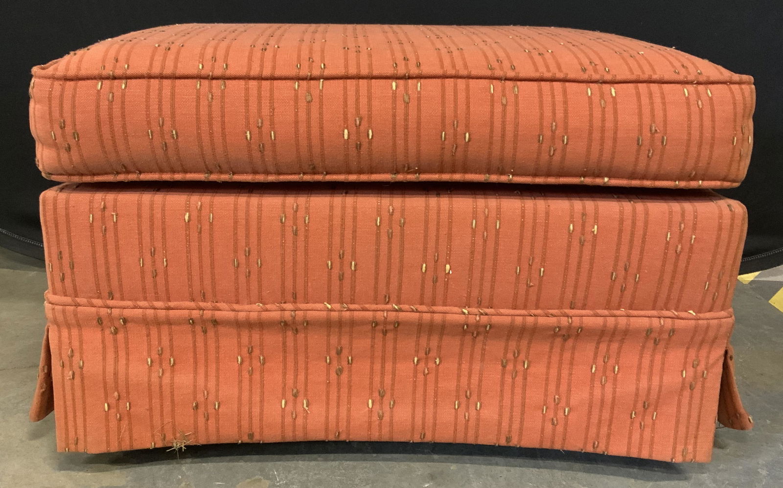 Vintage Upholstered Ottoman (1 of 8)