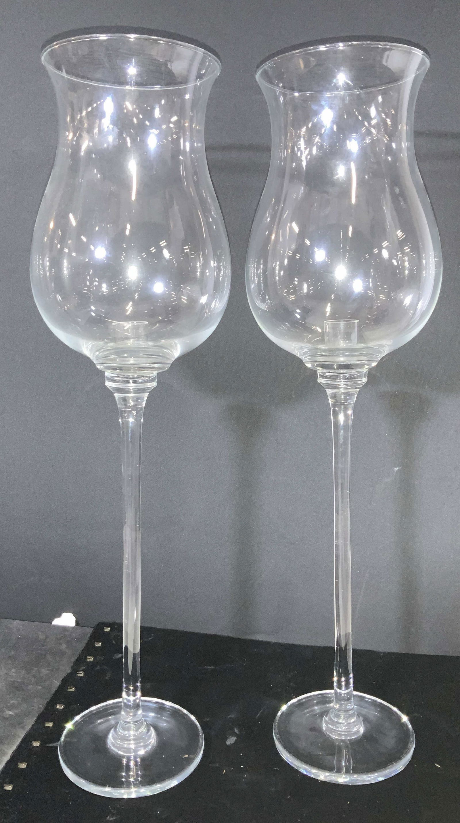Crystal Centerpiece Towering Candleholder Pair (1 of 6)