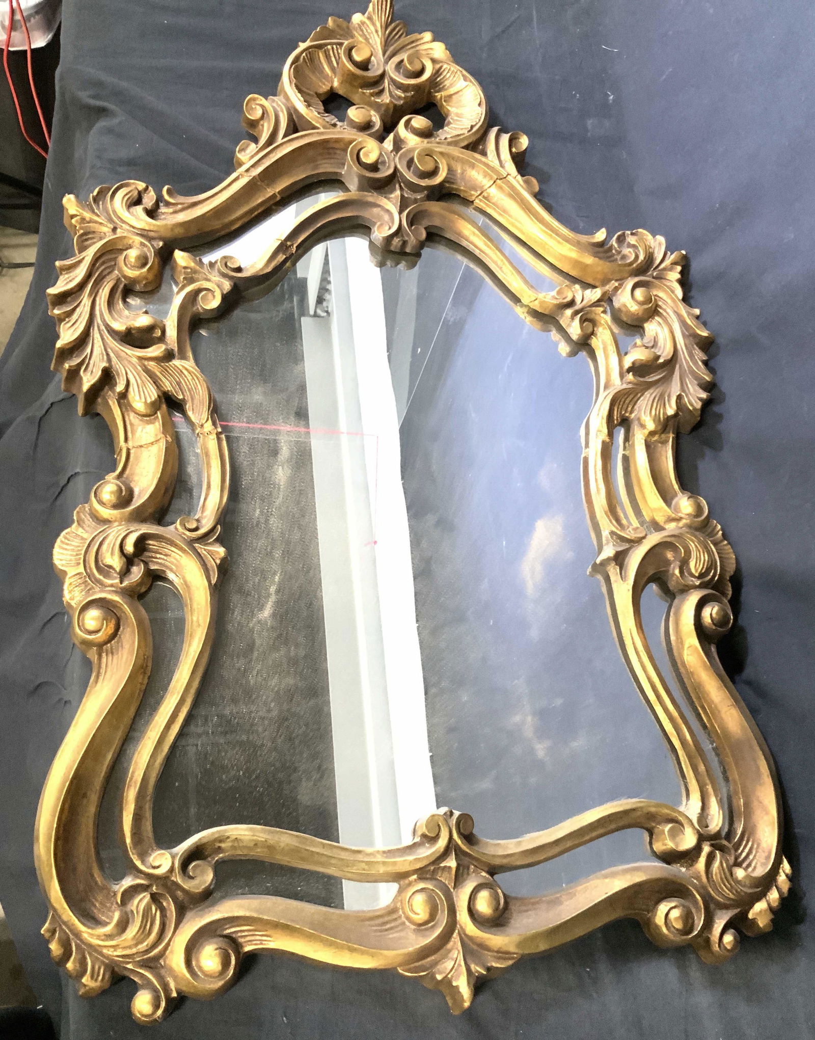 Vintage Baroque Gilt Wood Mirror (1 of 10)