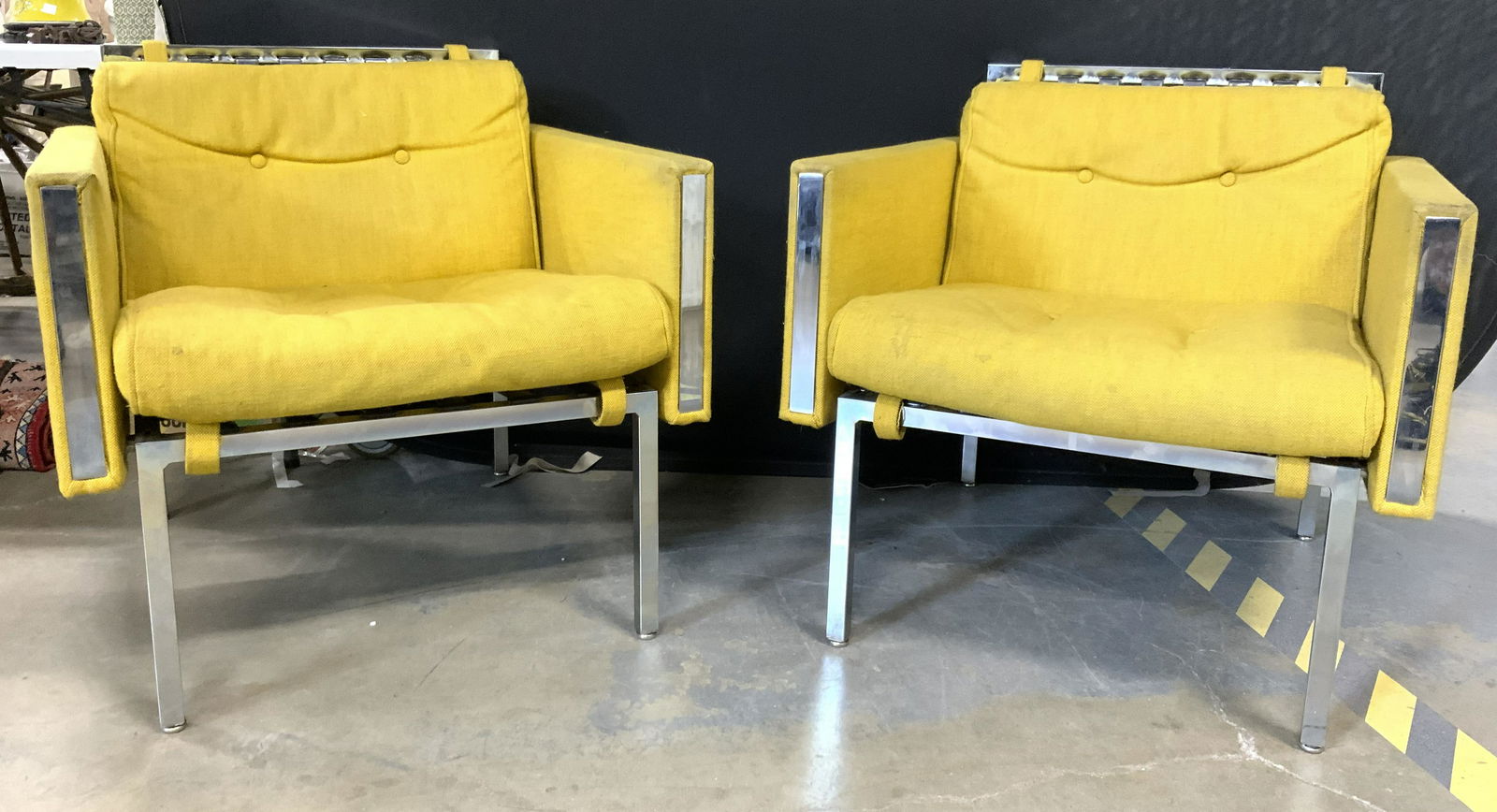 Pair Mid Century Modern Arm Chairs (1 of 10)