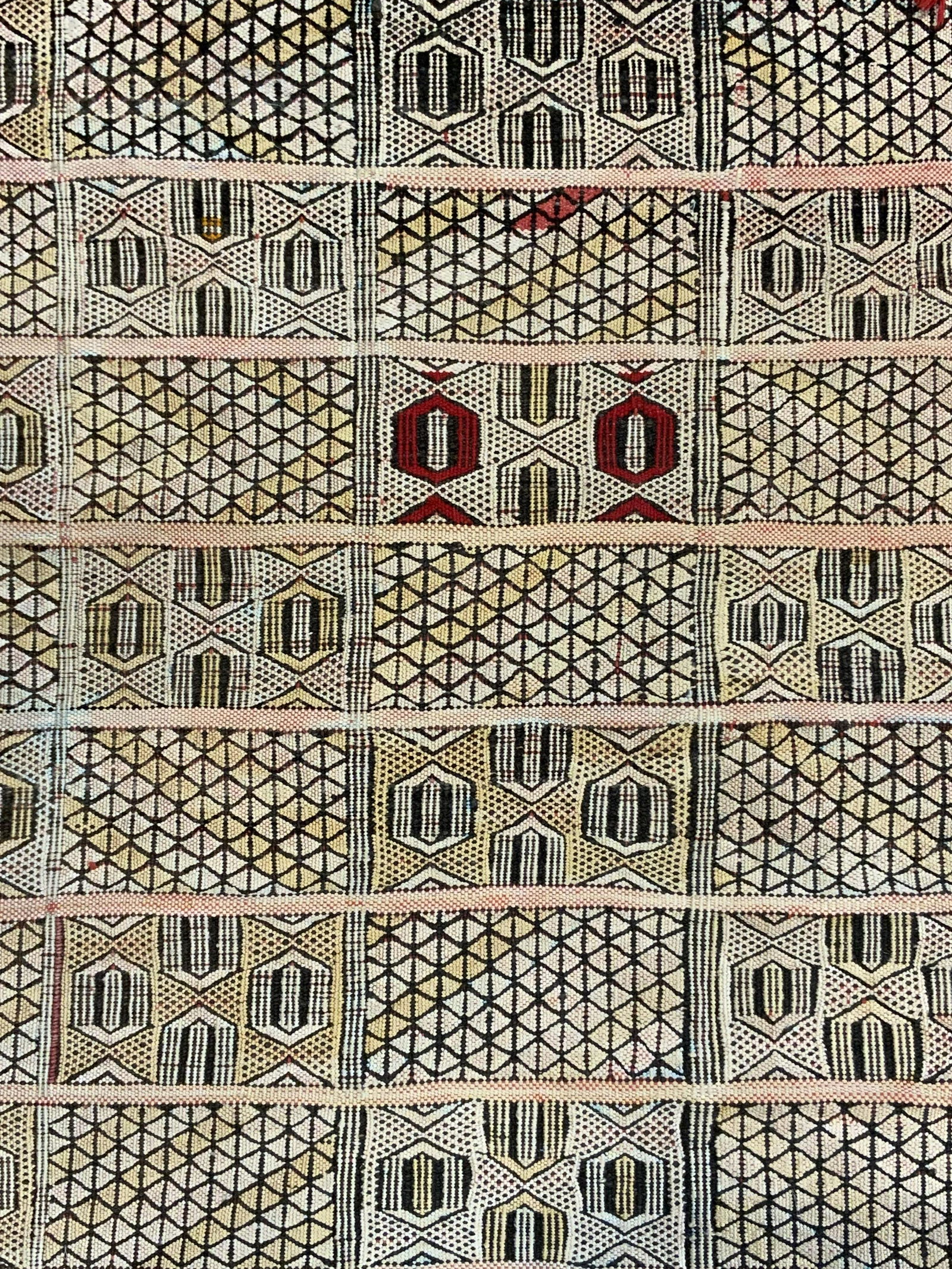 Vintage Handmade Moroccan Wool Rug W Fringes (1 of 8)