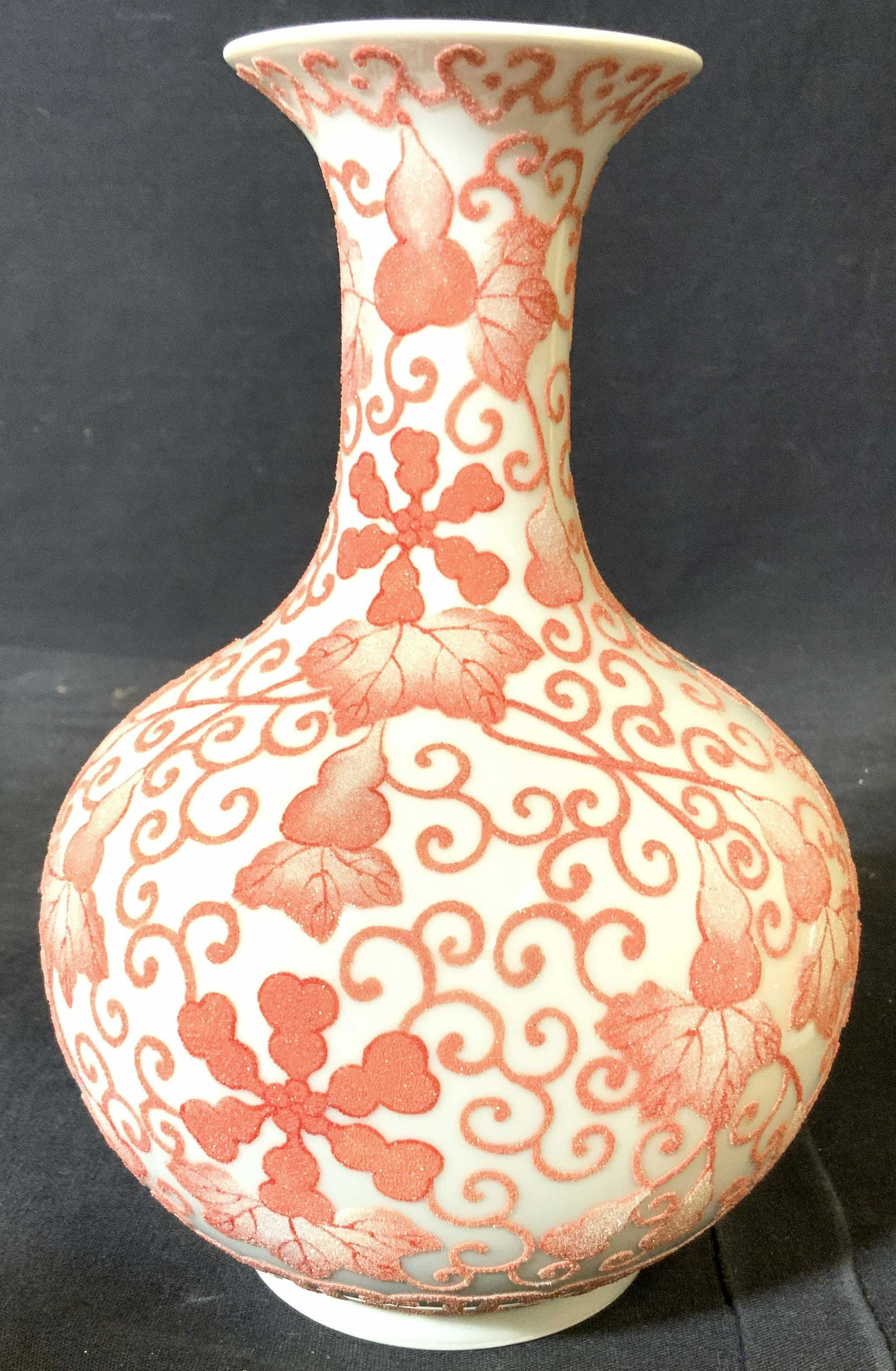 Signed Asian Porcelain Centerpiece Vase Vessel (1 of 10)