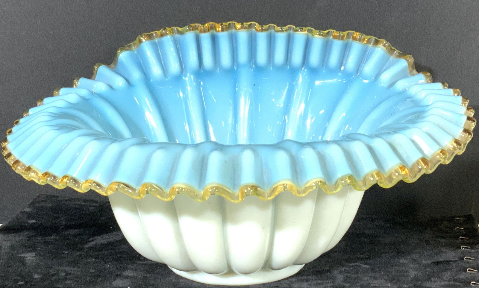 Lux Vintage MURANO Turquoise Sea Shell Bowl (1 of 10)
