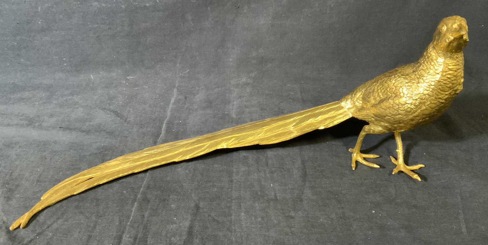 Vintage Gilded Metal Pheasant Sculpture (1 of 12)