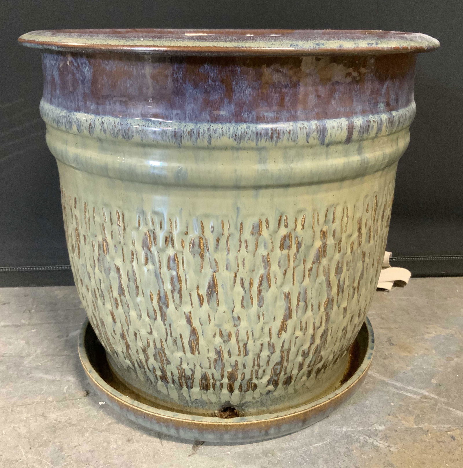 Vintage Glazed Ceramic Planter Vessel (1 of 10)