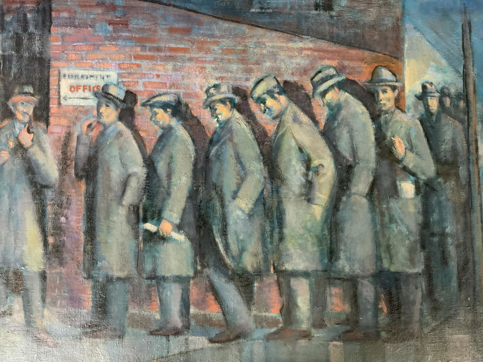 ROBERT RUKAVINA Signed Oil on Canvas 1957 (1 of 10)