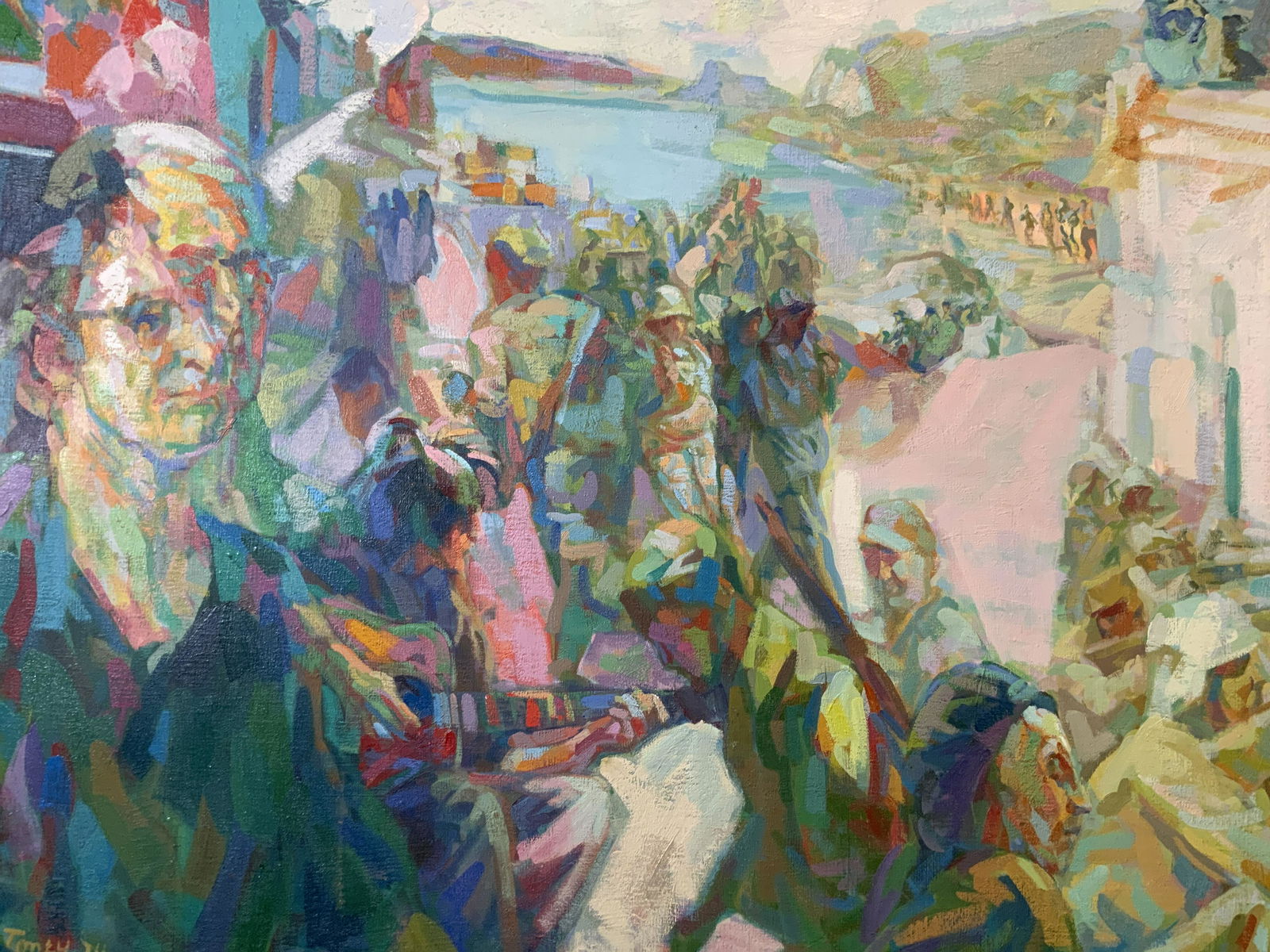 ANTHONY TONEY Signed Oil on Canvas 1974 (1 of 10)