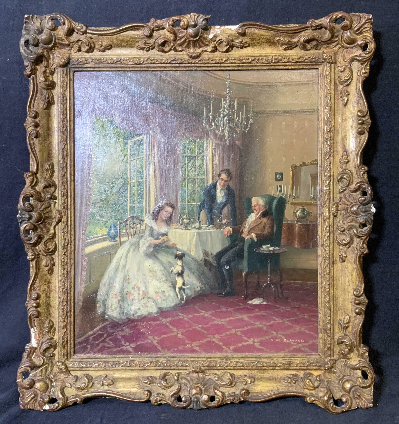 VERNON DE BEAUVOIR WARD Signed Oil on Canvas (1 of 12)