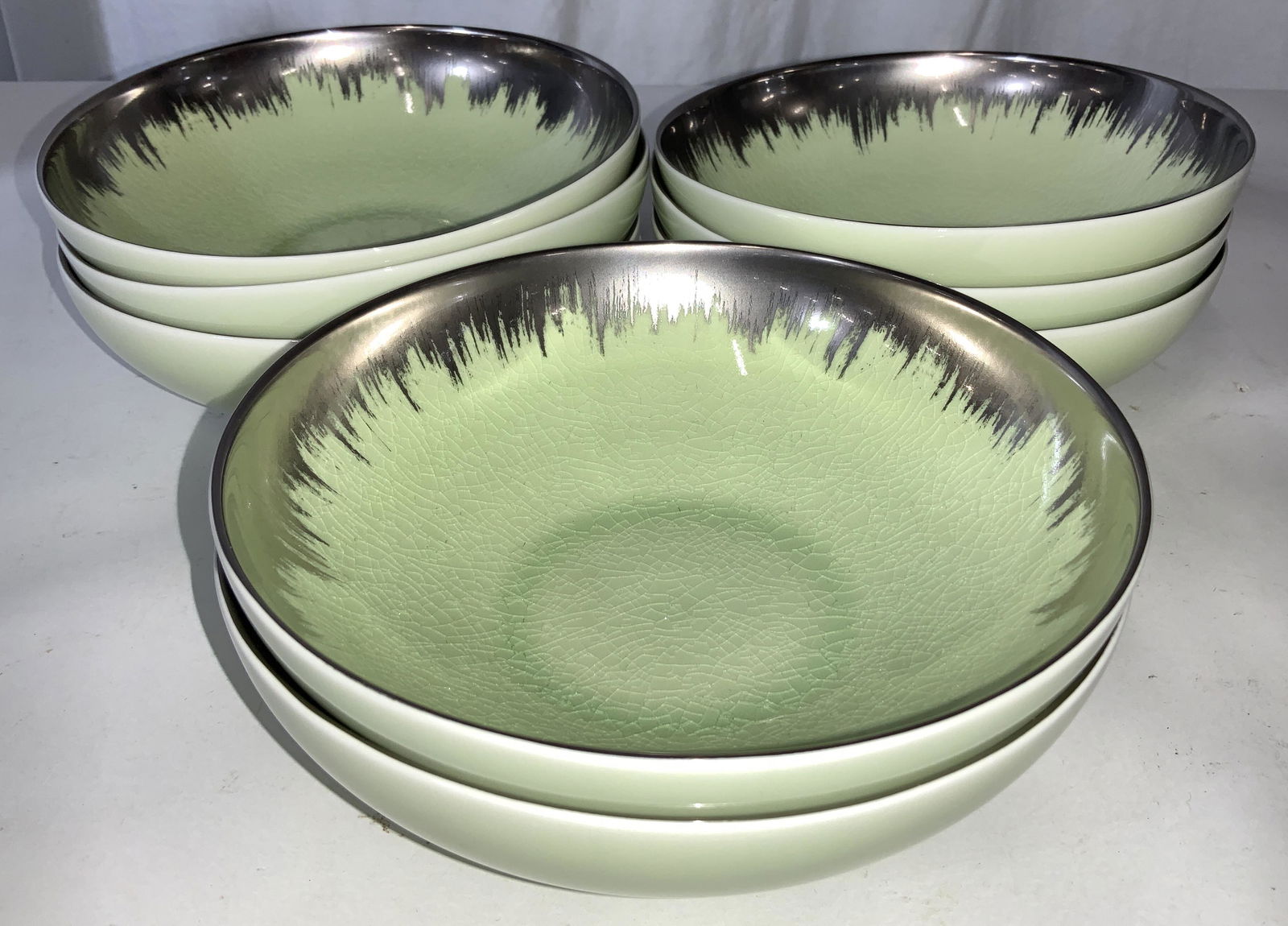 Set 8 Hnd Crafted Kim Seybert Porcelain Bowls (1 of 7)