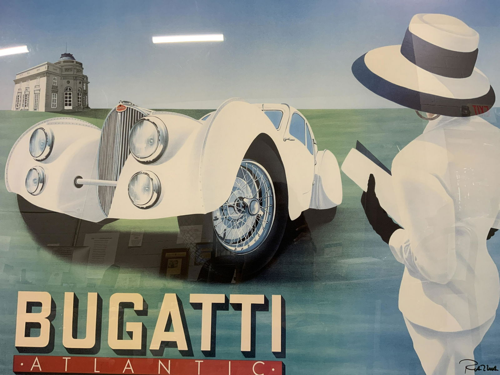 RAZZIA Signed Vintage Bugatti Advertisement (1 of 9)