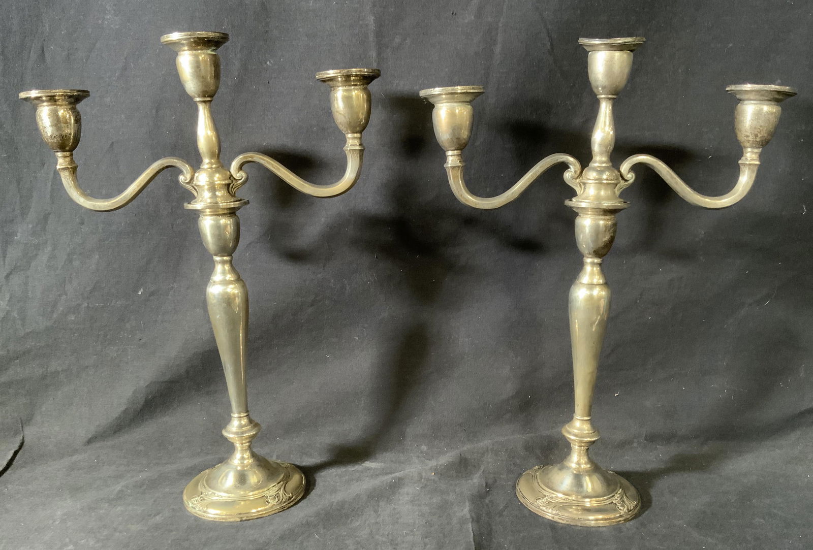 Pair SPRING GLORY Sterling Candelabras (1 of 8)