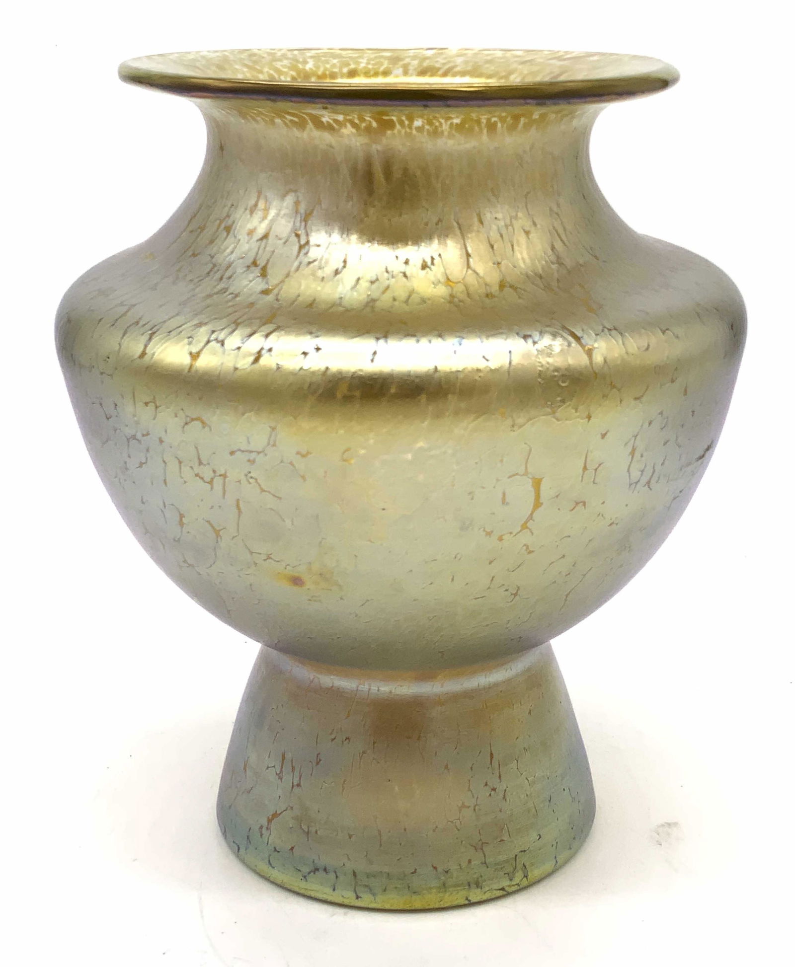 Murano Style Iridescent Art Glass Table Vase (1 of 14)