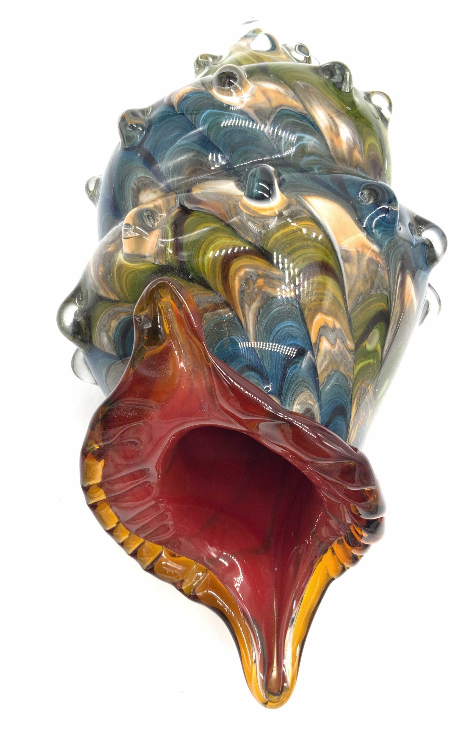 Handcrafted Art Glass Conch Shell Ornament (1 of 16)