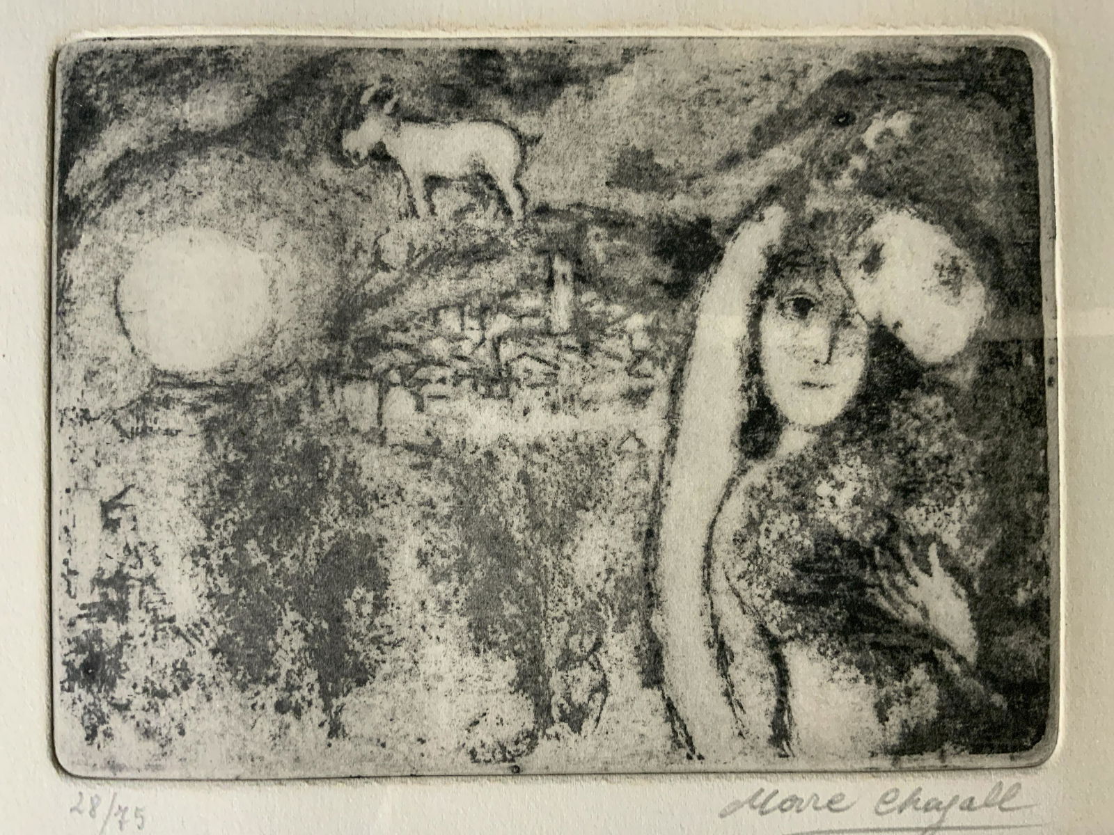 Signed Lithograph Attributed to MARC CHAGALL (1 of 8)