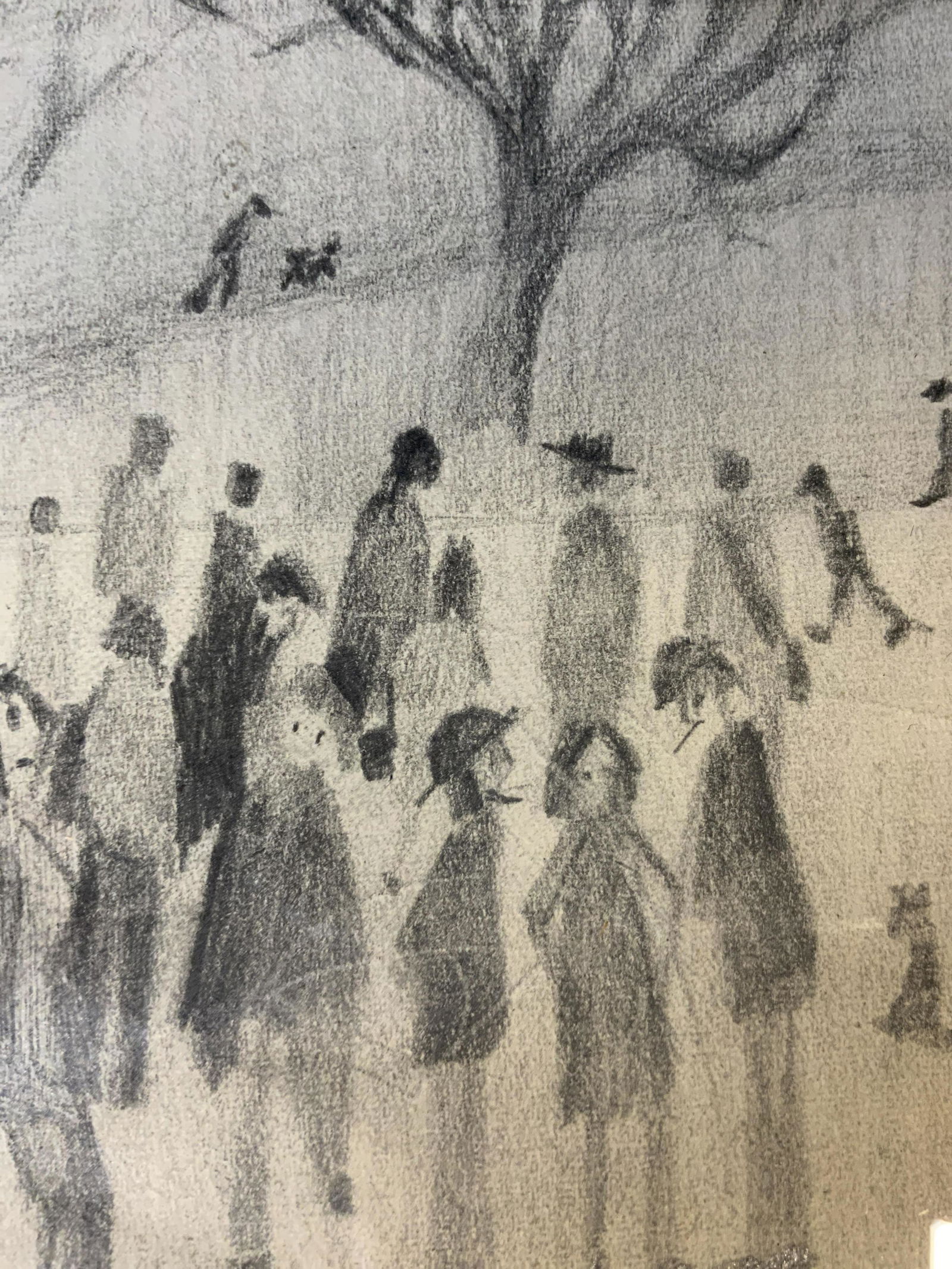 Signed Graphite Drawing Attributed to L.S. LOWRY (1 of 7)