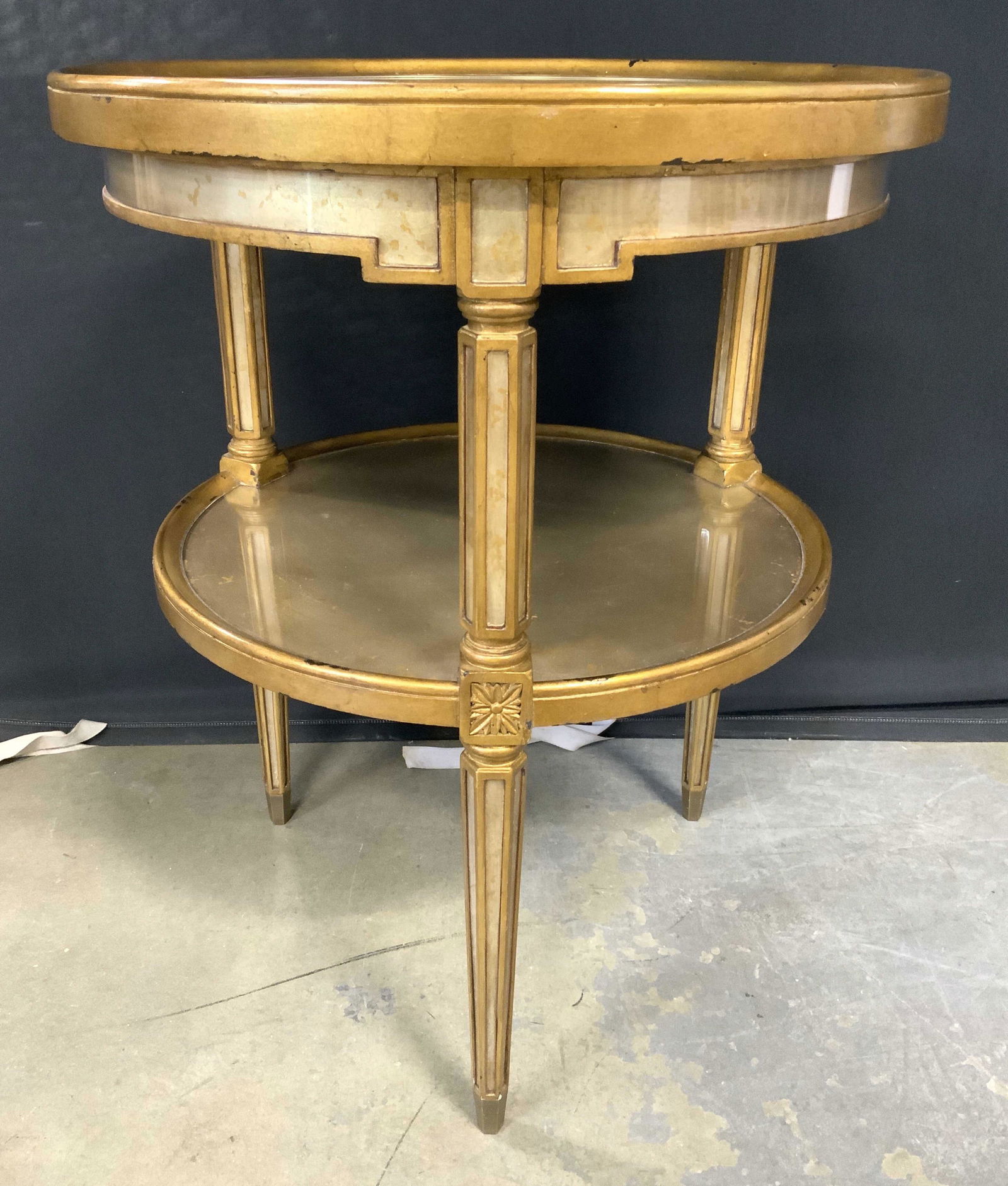 THEODORE ALEXANDER Vntg Round Glass Top Table (1 of 10)