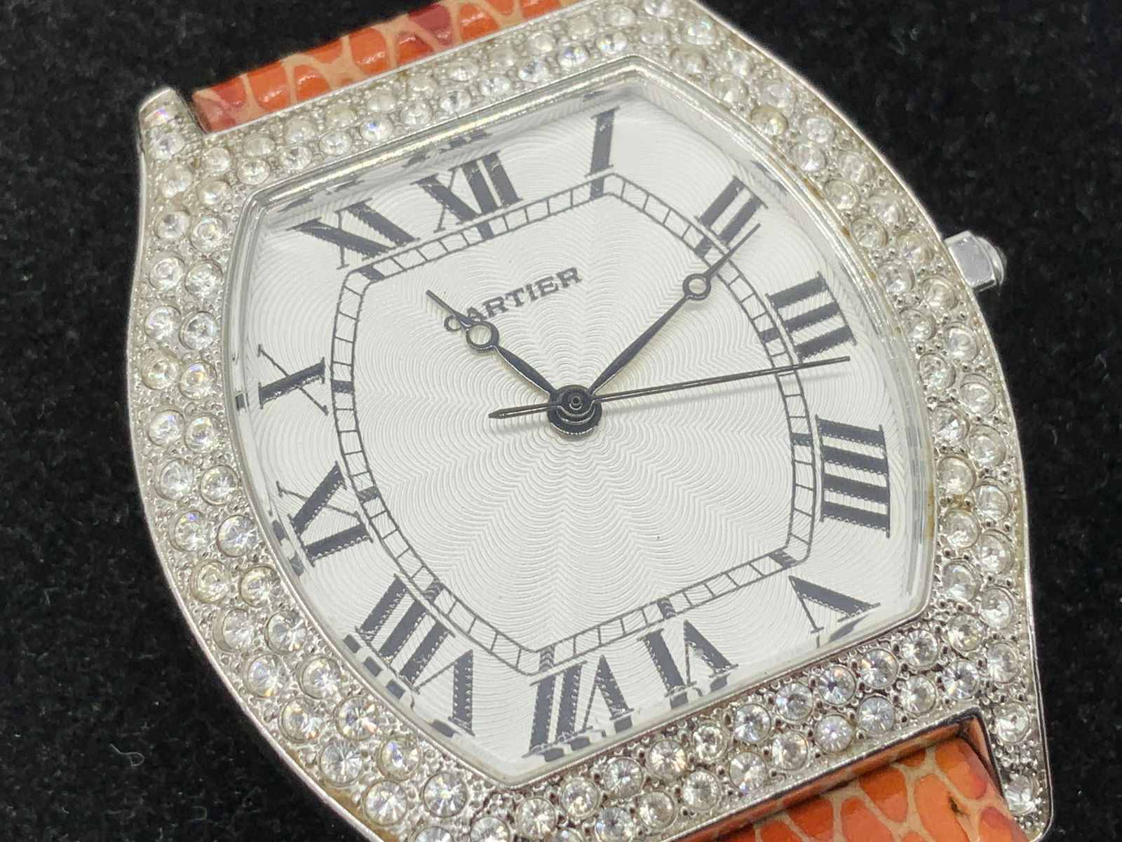 CARTIER Paris Snakeskin Quartz Watch w Crystals (1 of 11)